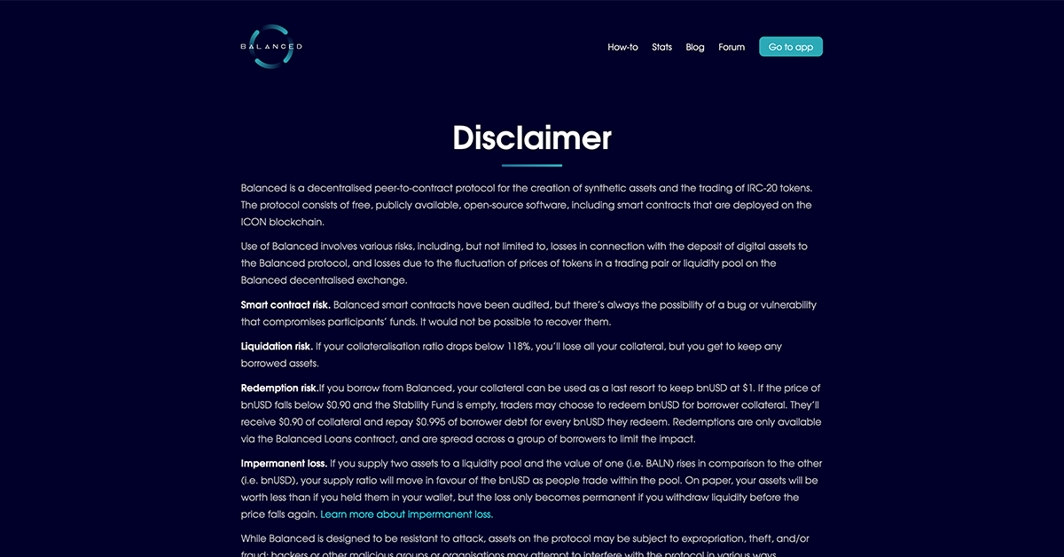 cryptocurrency trading disclaimer